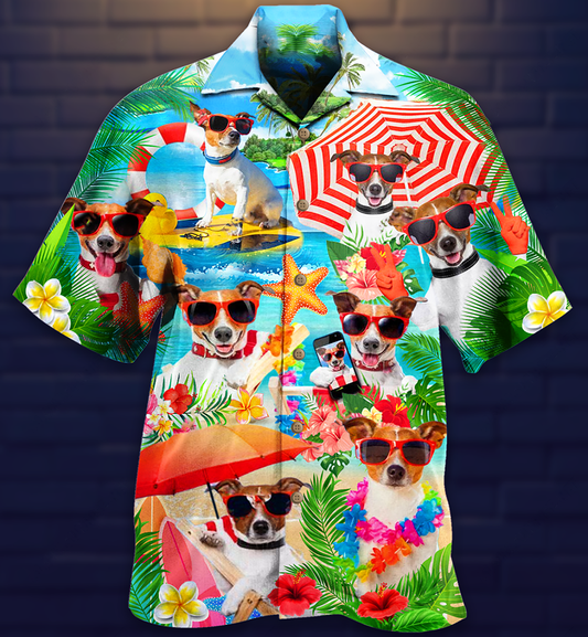 Dog Love Beach - Hawaiian Shirt_Hawaiian Shirt Gift, Christmas Gift