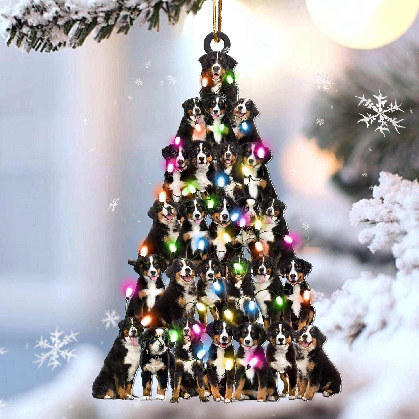 Bernese mountain lovely tree gift for bernese mountain lover gift for dog mom ornament, Best Gift For New Car,Christmas Decoration