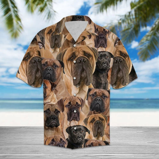 Bullmastiff Dog Are A Girl's Best Friend Hawaiian Shirt, Hawaiian Shirt Gift, Christmas Gift