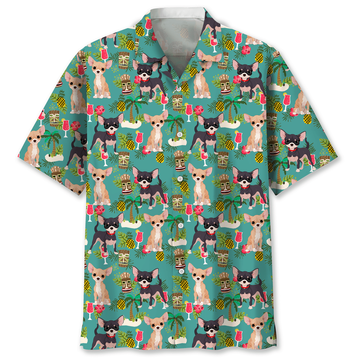 Chihuahua Hawaiian Beach Shirt_Hawaiian Shirt Gift, Christmas Gift