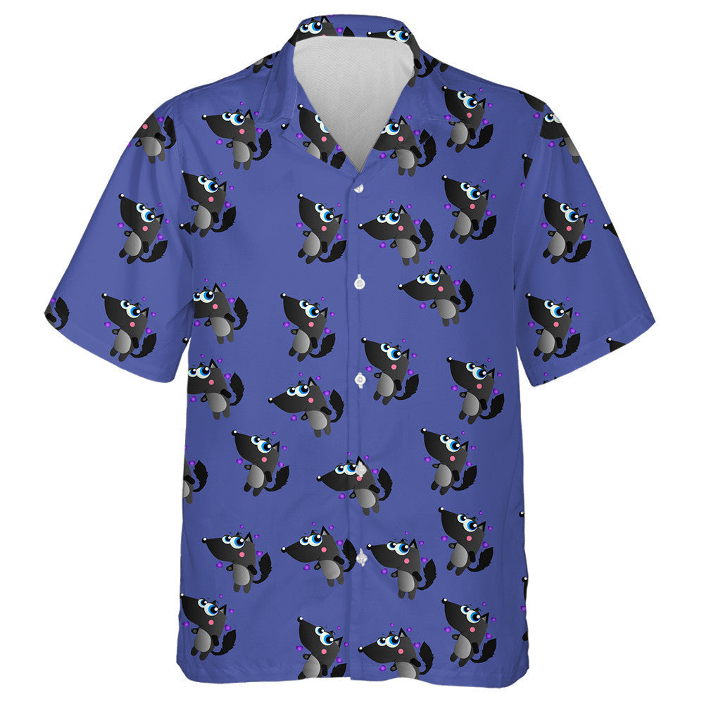 Cartún gleoite Mac Tíre Dubh Ar Léine Corcra Haváís, Bronntanas Léine Haváí, Bronntanas Nollag