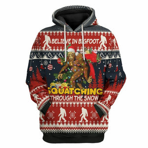 3D Bigfoot Ugly Sweater