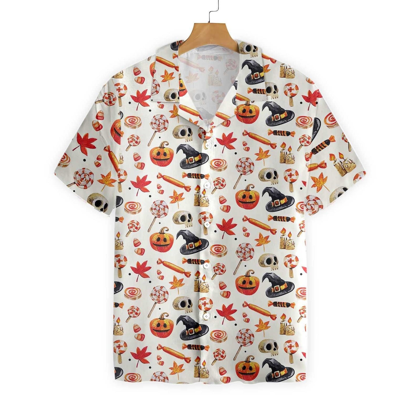 Halloween Art Print Hawaiian Shirt, Hawaiian For Gift