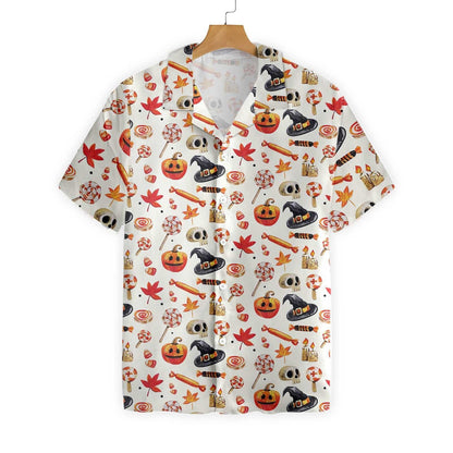 Halloween Art Print Hawaiian Shirt, Hawaiian For Gift