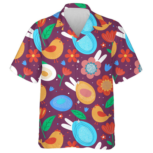 Uibheacha Sicíní Bláthanna Agus Cluasa Coinín Do Léine Haváís Cásca, Bronntanas Léine Haváís, Bronntanas Nollag