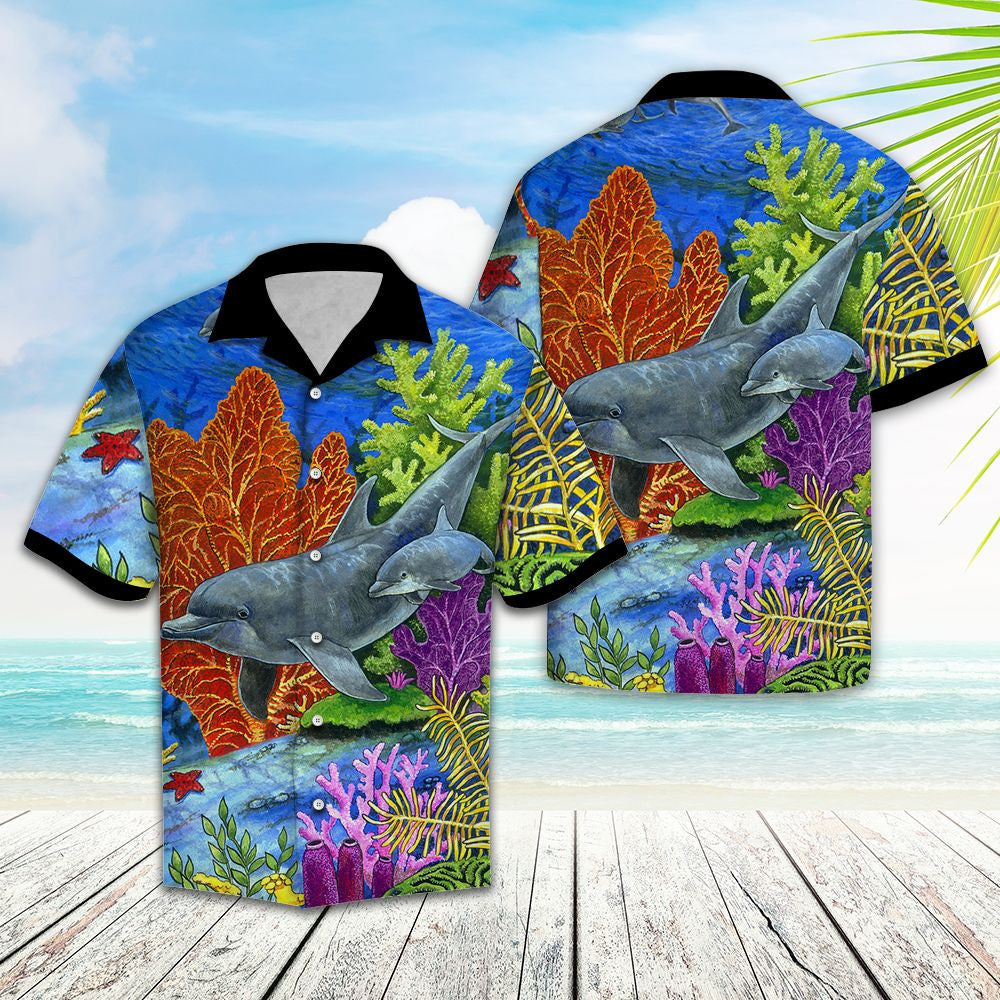 Awesome Coral Reef Under The Sea Design Hawaiian Shirt, Hawaiian Shirt Gift, Christmas Gift