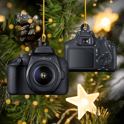Camera Christmas Ornament, Happy Christmas Ornament, Christmas Gift, Christmas Decoration