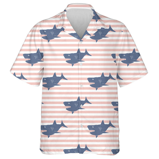 Siorcanna Doodle Sceitseála ar Chúlra Stiallacha Bán Coiréil Léine Haváís, Bronntanas Léine Haváíais, Bronntanas Nollag