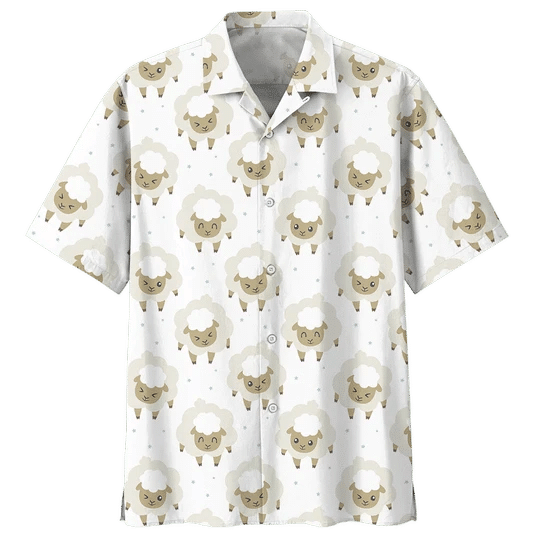 Exotic Sheep Illustration Design Hawaiian Shirt,Hawaiian Shirt Gift, Christmas Gift