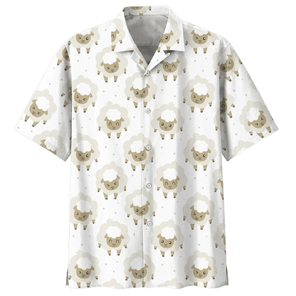 Exotic Sheep Illustration Design Hawaiian Shirt,Hawaiian Shirt Gift, Christmas Gift