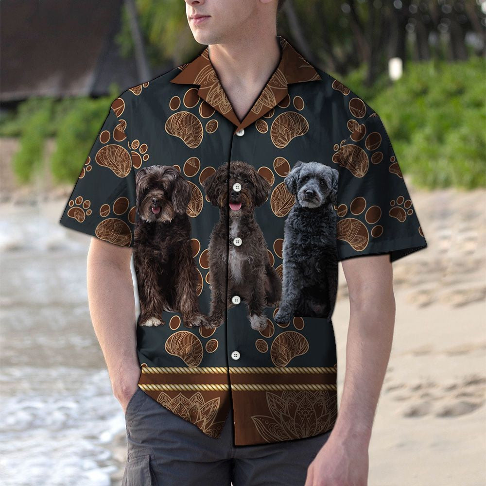 Trí Madra Schnoodle Le Patrún Donn Bláth Lapaí Léine Haváís, Bronntanas Léine Haváís, Bronntanas Nollag