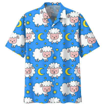 Gealach Gorm Agus Léiriú Caorach Dear Léine Haváís, Haváis Do Bhronntanais