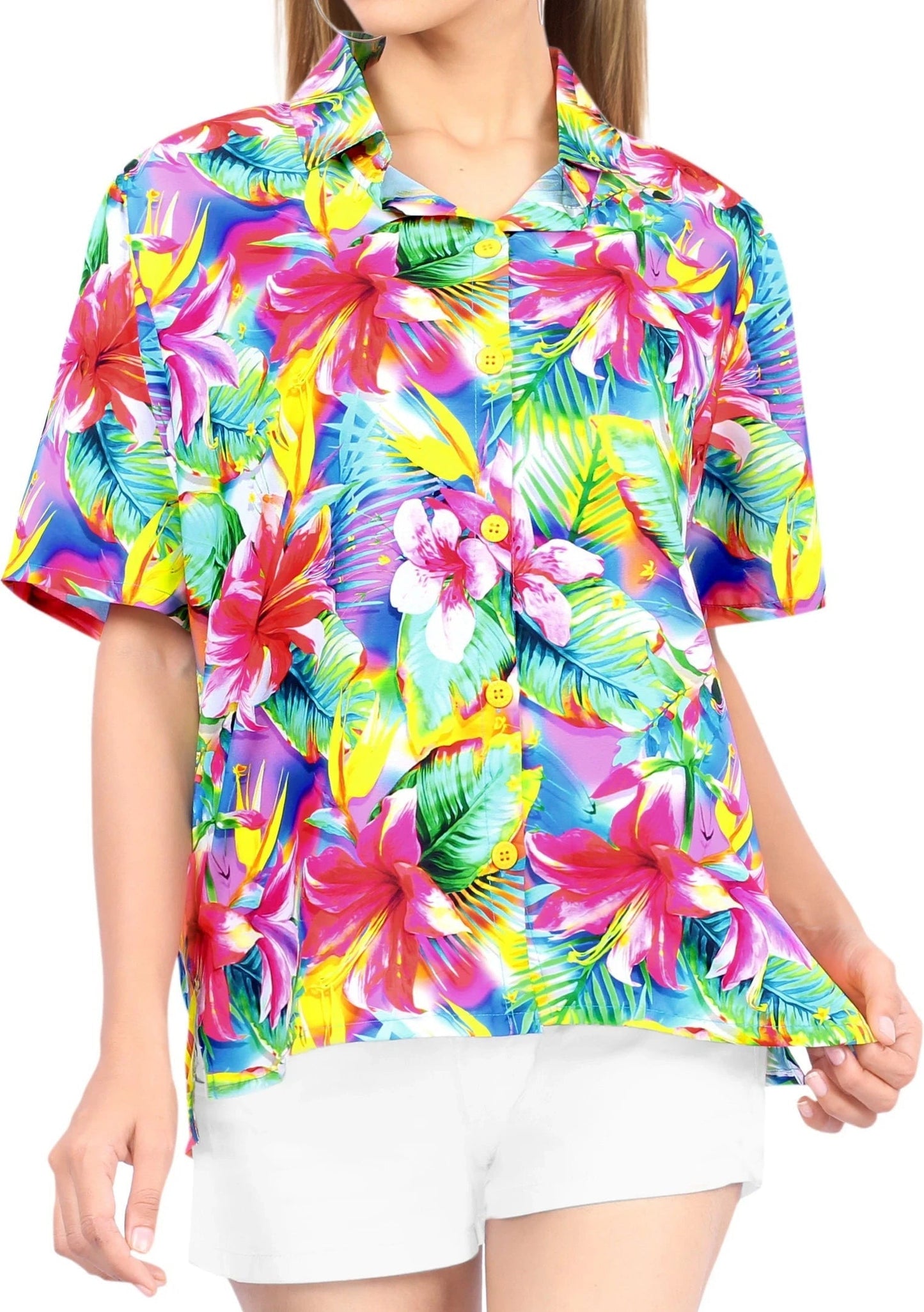 Hibiscus Time Of Spring Design Hawaiian Shirt, Hawaiian For Gift