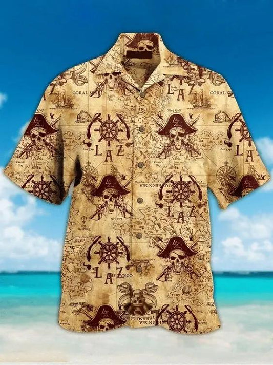 Collar Hawaiian Aloha Shirt Unisex, Hwaiian For Gift