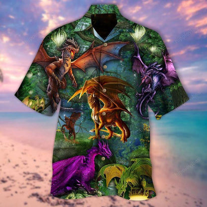 Impressive Dragons Jurassic World In Spring Hawaiian Shirt, Hawaiian For Gift