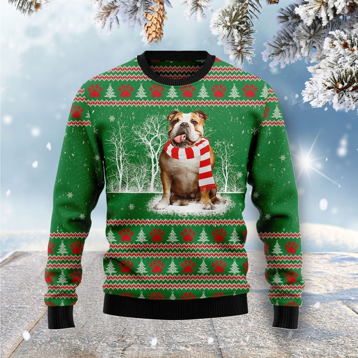 Bulldog True Friend Ugly Christmas Sweater,Christmas Gift,Gift Christmas 2022