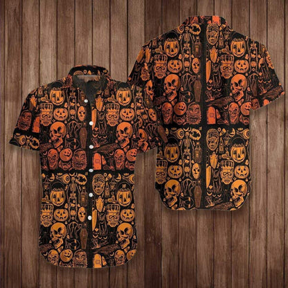 Illustration Hawaiian Shirt Everyday Is Dark Halloween, Hawaiian For Gift