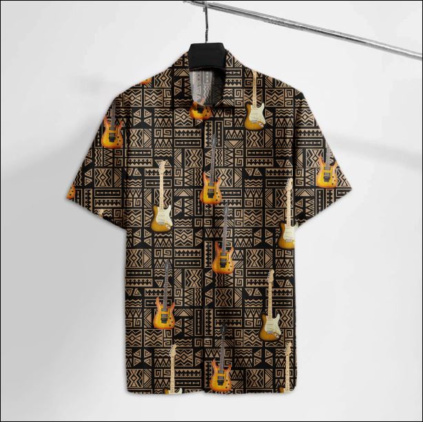Electric Guitar Hawaiian Shirt â€“ Dnstyles_Hawaiian Shirt Gift, Christmas Gift