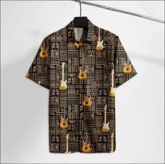 Electric Guitar Hawaiian Shirt â€“ Dnstyles_Hawaiian Shirt Gift, Christmas Gift
