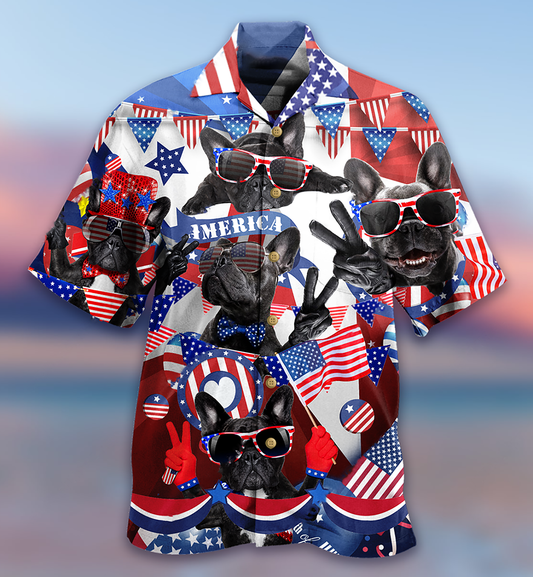 Dog Loves America - Hawaiian Shirt_Hawaiian Shirt Gift, Christmas Gift