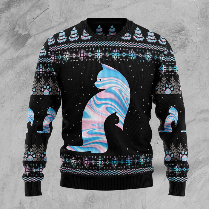 Cat Hologram Ugly Christmas Sweater,Christmas Gift,Gift Christmas 2022