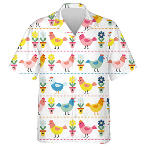 Colorful Dachshund Tropical Background Design Hawaiian Shirt, Hawaiian For Gift