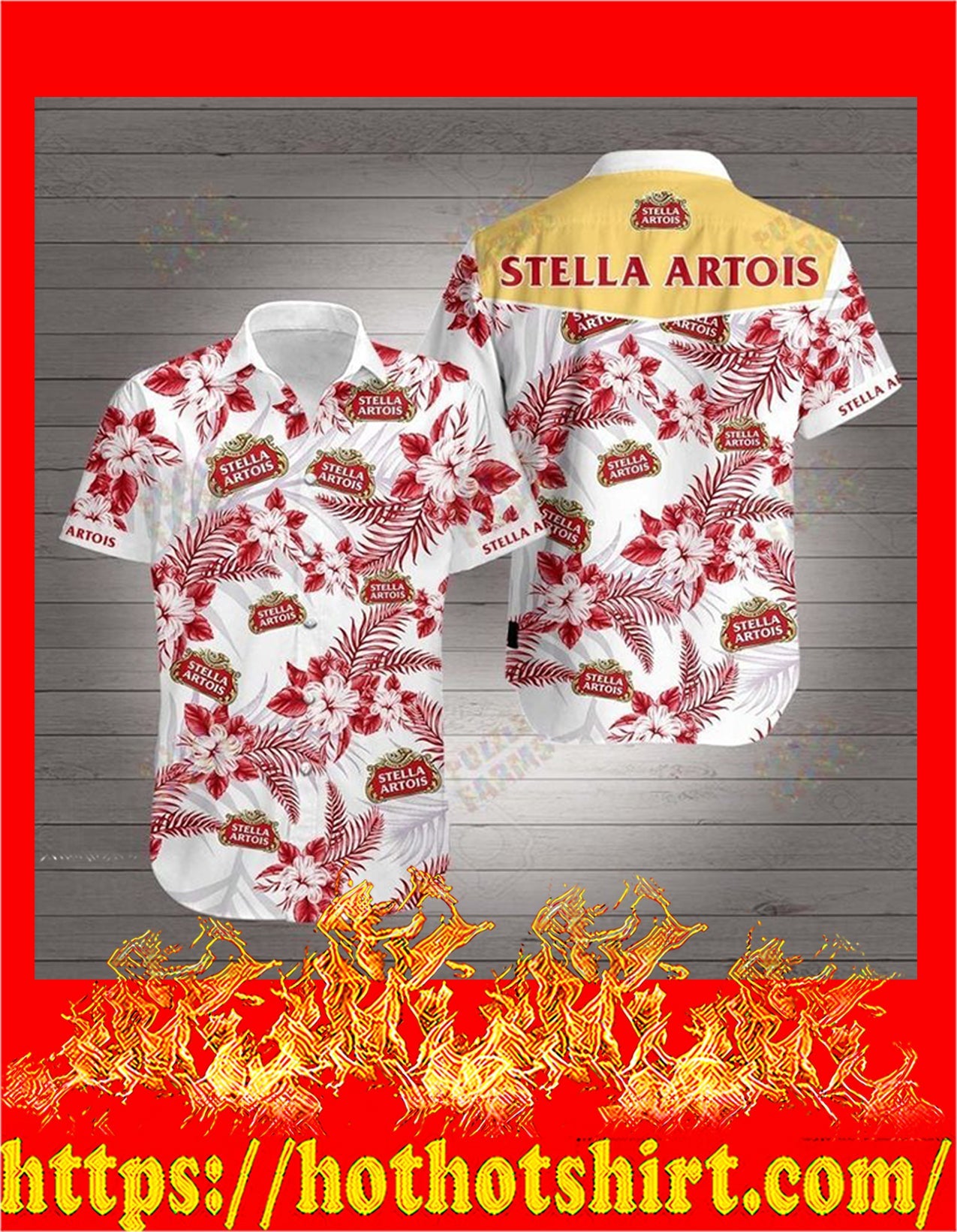 Stella Artois Hawaiian Shirt, Hawaiian Shirt Gift, Christmas Gift