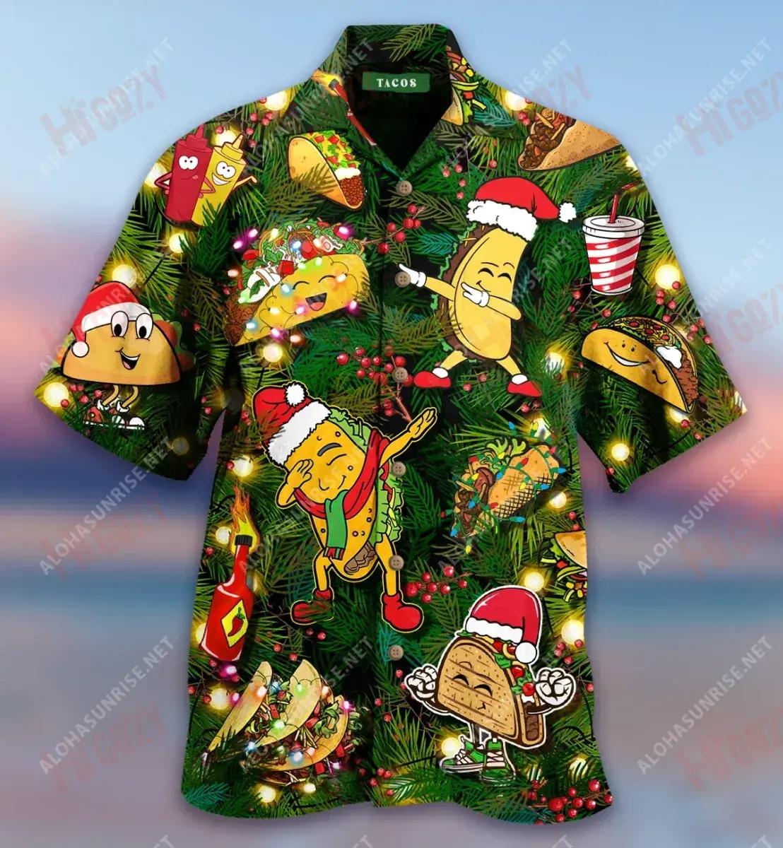 Tá Mise Ag Tacos Léine Gearr Haváís Aigéan Aloha Shirt Léine Oirbheartaíochta Haváís Léinte haváíais d'Fhir, Bronntanas Léine Haváíais, Bronntanas Nollag