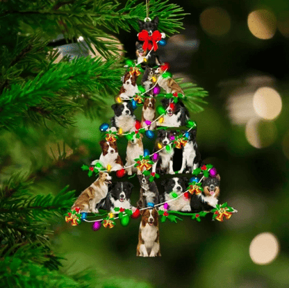 Border Collie Christmas Ornament, Christmas Ornament Gift, Christmas Gift, Christmas Decoration