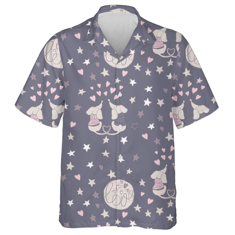 Valentine's Day Couple Dachshund And Stas Hawaiian Shirt, Hwaiian For Gift