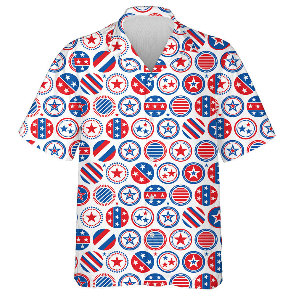 Patrún Athdhéanta Suaitheantas Coimrithe Americana Ar Chúlra Bán Léine Haváís, Bronntanas Léine Haváí, Bronntanas Nollag