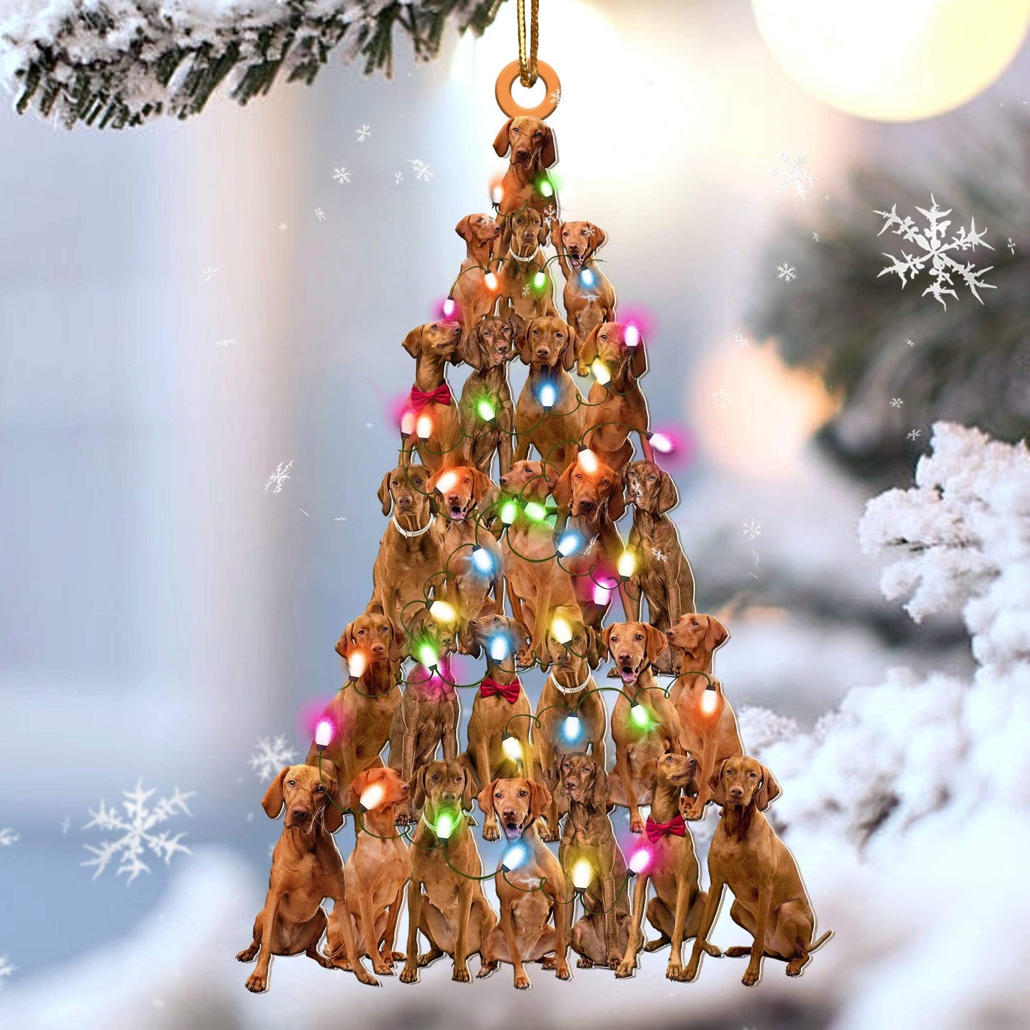 Vizsla lovely tree gift for vizsla lover gift for dog mom ornament,Christmas Gift,Christmas Decoration
