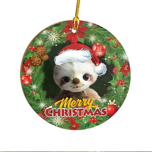 Baby Sloth Ornament, Christmas Ornament Gift, Christmas Gift, Christmas Decoration