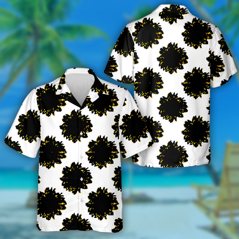 Móinéir Fiáin Lus na Gréine Leithlisithe Ar Chúlra Bán Léine Haváís, Bronntanas Léine Haváís, Bronntanas Nollag