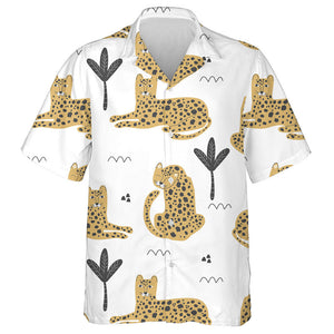 Wild African Leopard Cute Baby Background Hawaiian Shirt, Hawaiian Shirt Gift, Christmas Gift