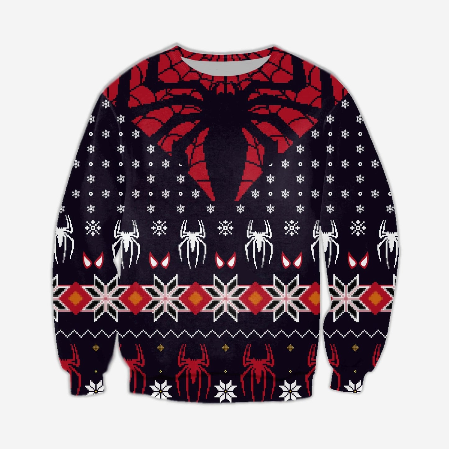 Spider-Man Knitting Pattern 3D Print Ugly Sweater Hoodie All Over Printed, Christmas Ugly Sweater,Christmas Gift,Gift Christmas 2022
