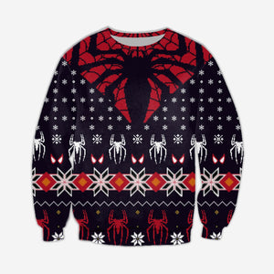 Spider-Man Knitting Pattern 3D Print Ugly Sweater Hoodie All Over Printed, Christmas Ugly Sweater,Christmas Gift,Gift Christmas 2022