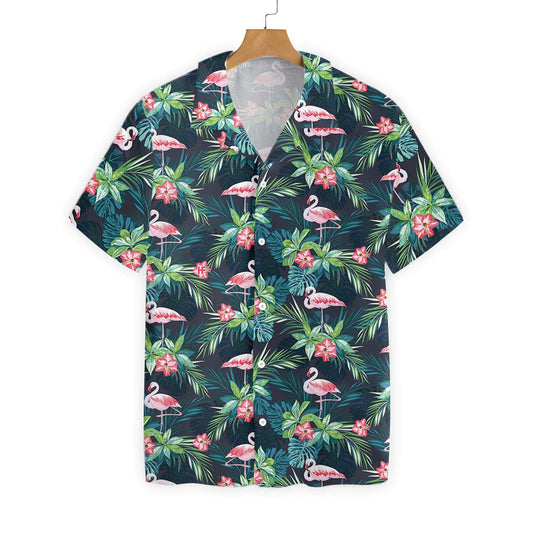 Léine Haváíais Flamingo In Deep Tropical Forest, Bronntanas Léine Haváíais, Bronntanas Nollag