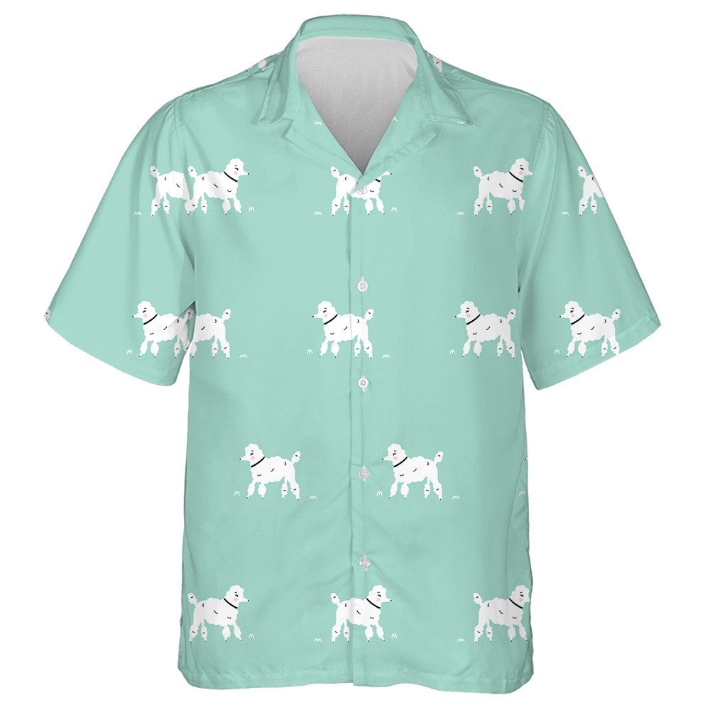 Cartún Bán Madra Retro Hipster Poodle Léine Haváís Madra, Léine haváíais bronntanas, Nollag bronntanas