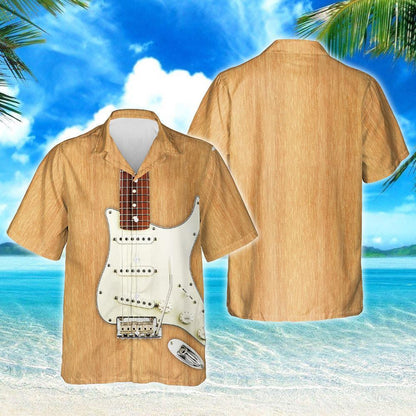 Giotár Leictreach I bpatrún Ábhar beige Cruthanna Samhraidh Léine Haváís, Bronntanas Léine Haváís, Bronntanas Nollag