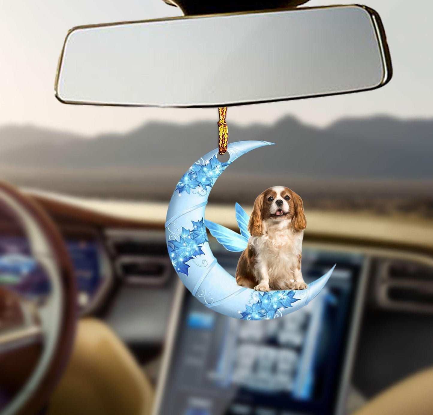 Cavalier Angel From The Moon Ornament, Happy Christmas Ornament, Christmas Gift, Christmas Decoration