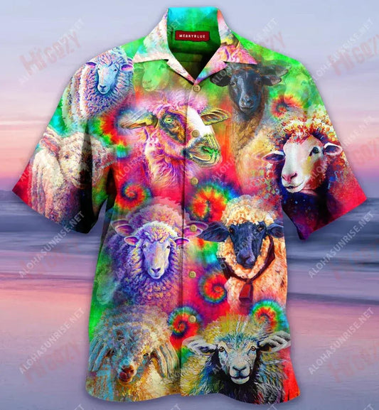 Caoirigh ildaite Léine Haváís Unisex muinchille Aigéan Muinchille Gearr Léinte Crazy Léinte haváíais d'Fhir, Bronntanas Léine Haváís, Bronntanas Nollag