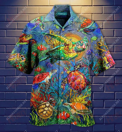 Bíodh Lá Uafásach Turtley Laethanta Saoire Gearr Léinte haváí Léinte Tropical Léinte Seanré Haváíais Léinte Greannmhar Haváise, Bronntanas Léine Haváís, Bronntanas Nollag