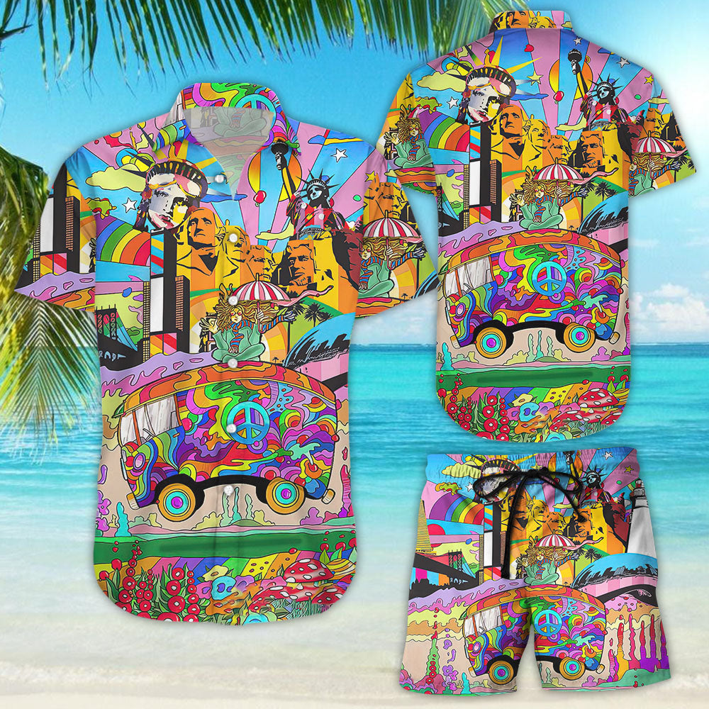 Car Hawaiian Shirt - Colorful Liberties Hippie Car Feeling Groovy Hawaiian Aloha Hawaii Shirt _ Hawaiian Shirt-Hawaiian Shirt Gift, Christmas Gift