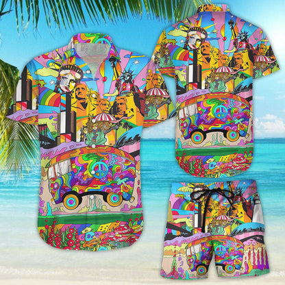 Car Hawaiian Shirt - Colorful Liberties Hippie Car Feeling Groovy Hawaiian Aloha Hawaii Shirt _ Hawaiian Shirt-Hawaiian Shirt Gift, Christmas Gift