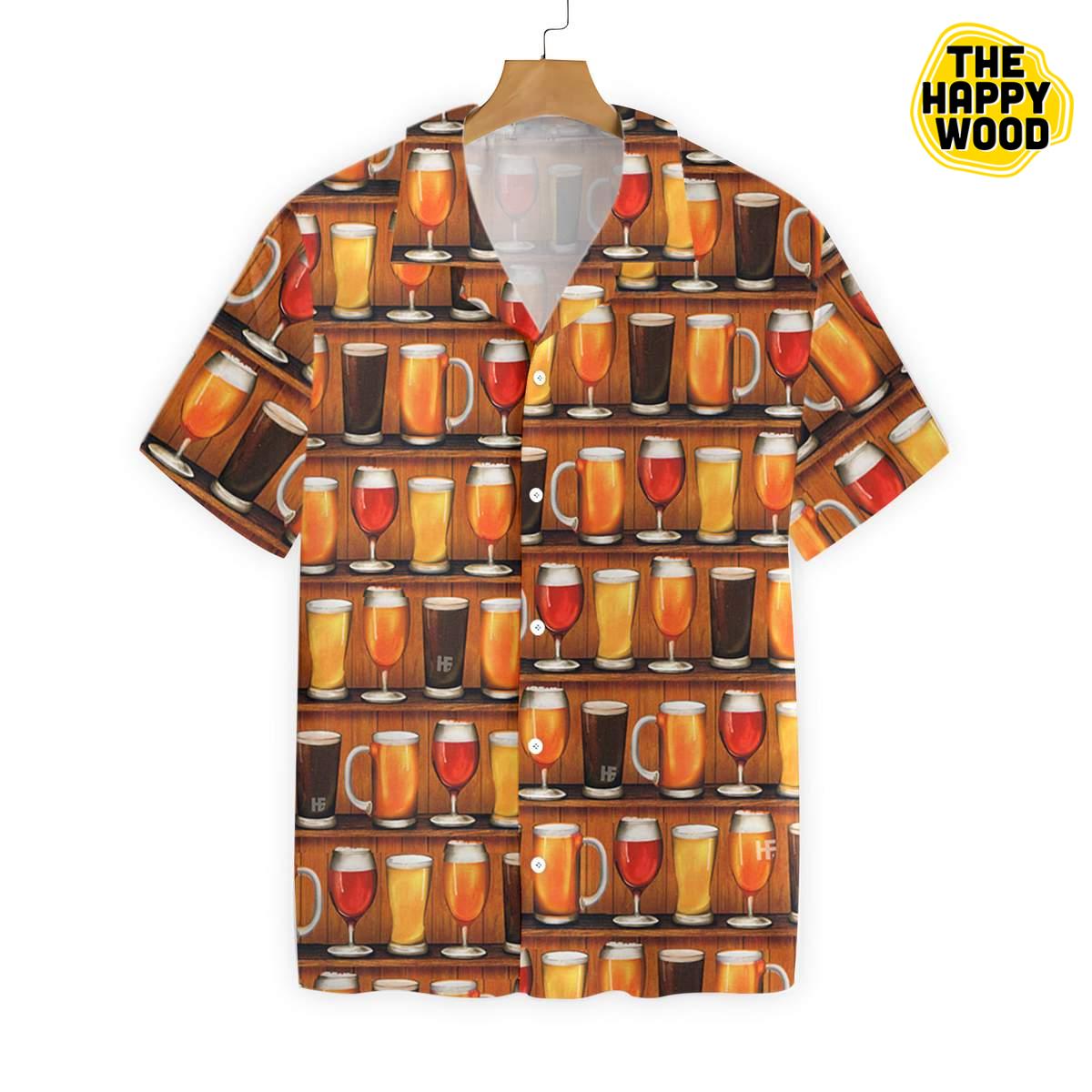 Beer Mugs Hawaiian Hawaii Shirt ,Hawaiian Shirt Gift, Christmas Gift