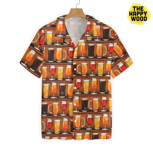 Beer Mugs Hawaiian Hawaii Shirt ,Hawaiian Shirt Gift, Christmas Gift
