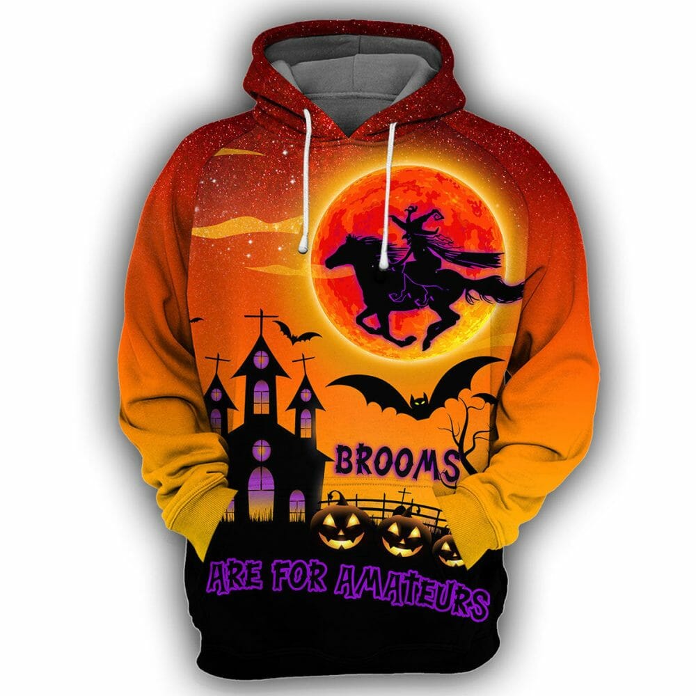 Horse Witch Halloween - 3D All Over Printed Shirt Tshirt Hoodie Apparel