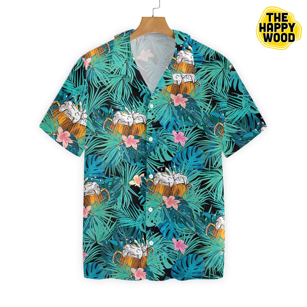 Beer Tropical Hawaiian Hawaii Shirt,Hawaiian Shirt Gift, Christmas Gift