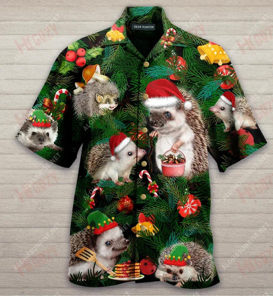 Nollaig Shona an Uasail Gráinneog Léine Gearr Muinchille Gearr Léinte T an tSamhraidh Léinte Haváís Seanréalta Léinte Haváís D'Fhir, Bronntanas Léine Haváís, Bronntanas Nollag